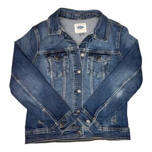 Old Navy Women's Classic Denim Jean Jacket Medium Blue Casual Layer